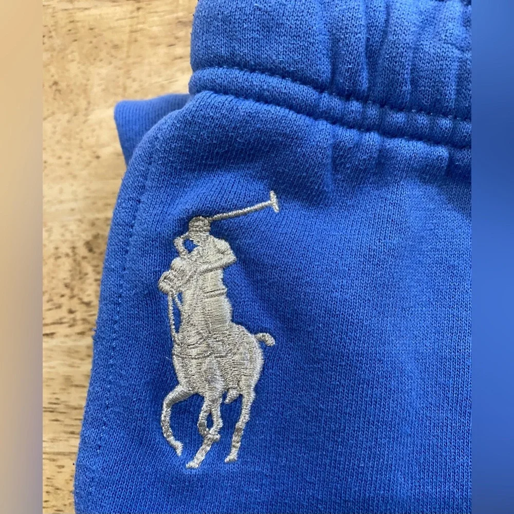 Polo by Ralph Lauren Youth Size Large (12-14)‎ Blue Fleece Big Pony Joggers